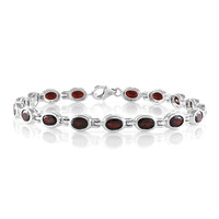 Mozambique Garnet Silver Bracelet