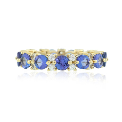 9K AAA Tanzanite Gold Ring (de Melo)