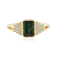 Benedito Green Tourmaline Silver Ring