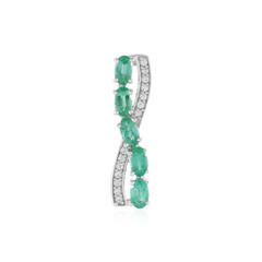 Ethiopian Emerald Silver Pendant