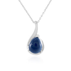 Blue Opal Silver Necklace