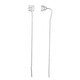 White Topaz Silver Earrings