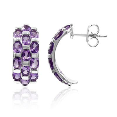 Amethyst Silver Earrings