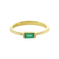 Colombian Emerald Silver Ring