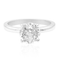 White Topaz Silver Ring