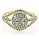 Fancy Diamond Silver Ring
