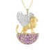 Amethyst Silver Necklace (Gems en Vogue)