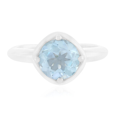 Sky Blue Topaz Silver Ring