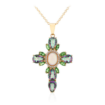 Welo Opal Silver Necklace