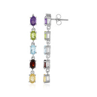 Zambian Amethyst Silver Earrings
