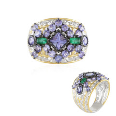Tanzanite Silver Ring (Gems en Vogue)