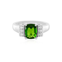 Russian Diopside Silver Ring