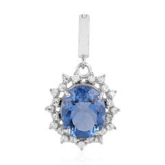 Colour Change Fluorite Silver Pendant