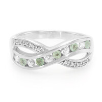 Cuprian Tourmaline Silver Ring