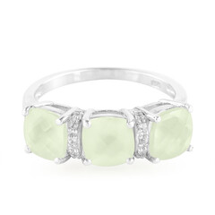 Prehnite Silver Ring