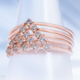 9K SI1 Argyle Rose De France Diamond Gold Ring (Annette)