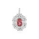 Pink Tourmaline Silver Pendant (Adela Silber)