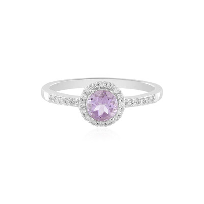 Rose de France Amethyst Silver Ring