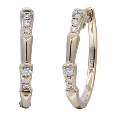 14K I1 (H) Diamond Gold Earrings (CIRARI)
