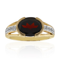 Mozambique Garnet Silver Ring