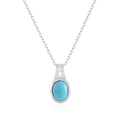 Sleeping Beauty Turquoise Silver Necklace