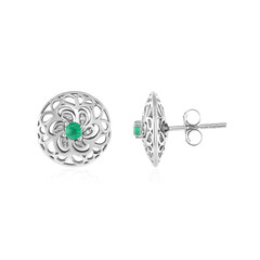 9K Brazilian Emerald Gold Earrings (Ornaments by de Melo)