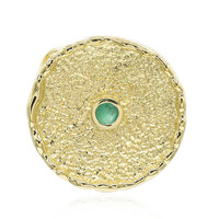 Zambian Emerald Silver Pendant