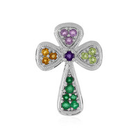 Zambian Emerald Silver Pendant