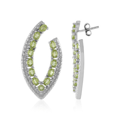 Peridot Silver Earrings