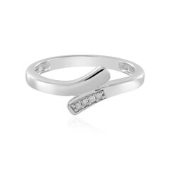 I3 (I) Diamond Silver Ring