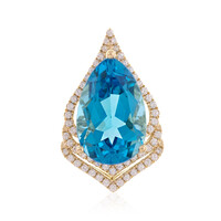 9K Marambaia Topaz Gold Pendant (de Melo)
