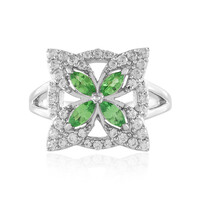 Tanzanian Tsavorite Silver Ring