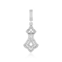 White Sapphire Silver Pendant