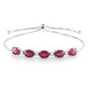 Bemainty Ruby Silver Bracelet