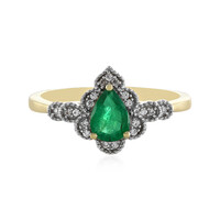 9K Zambian Emerald Gold Ring (Adela Gold)