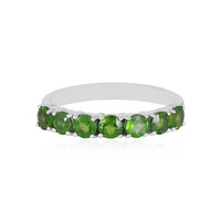 Russian Diopside Silver Ring