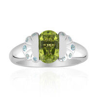 Jilin Peridot Silver Ring (Remy Rotenier)
