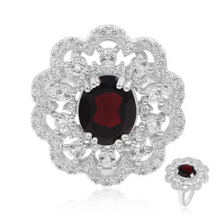 Indian Garnet Silver Ring