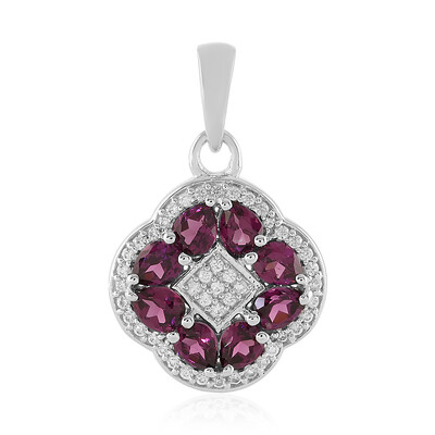 Tocantin Garnet Silver Pendant