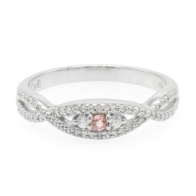 Padparadscha Sapphire Silver Ring