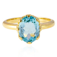 Sky Blue Topaz Silver Ring