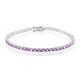 Bolivian Amethyst Silver Bracelet