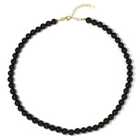 Black Tourmaline Silver Necklace