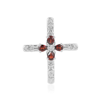 Mozambique Garnet Silver Pendant
