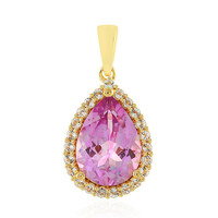 Anniversary Topaz Silver Pendant