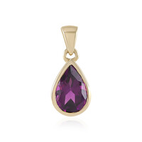 9K Magenta Garnet Gold Pendant
