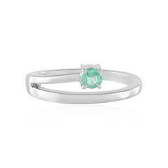 Russian Emerald Silver Ring