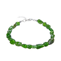 Russian Diopside Silver Bracelet