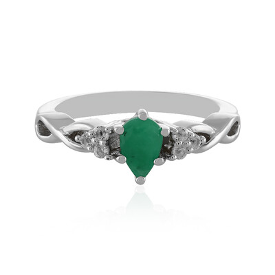Socoto Emerald Silver Ring