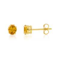 Cognac Scapolite Silver Earrings